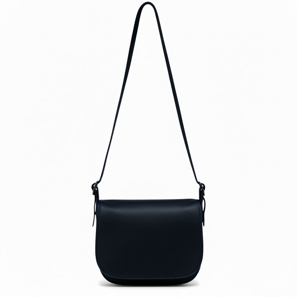 Coach Navy Leather Saddle Crossbody Bag